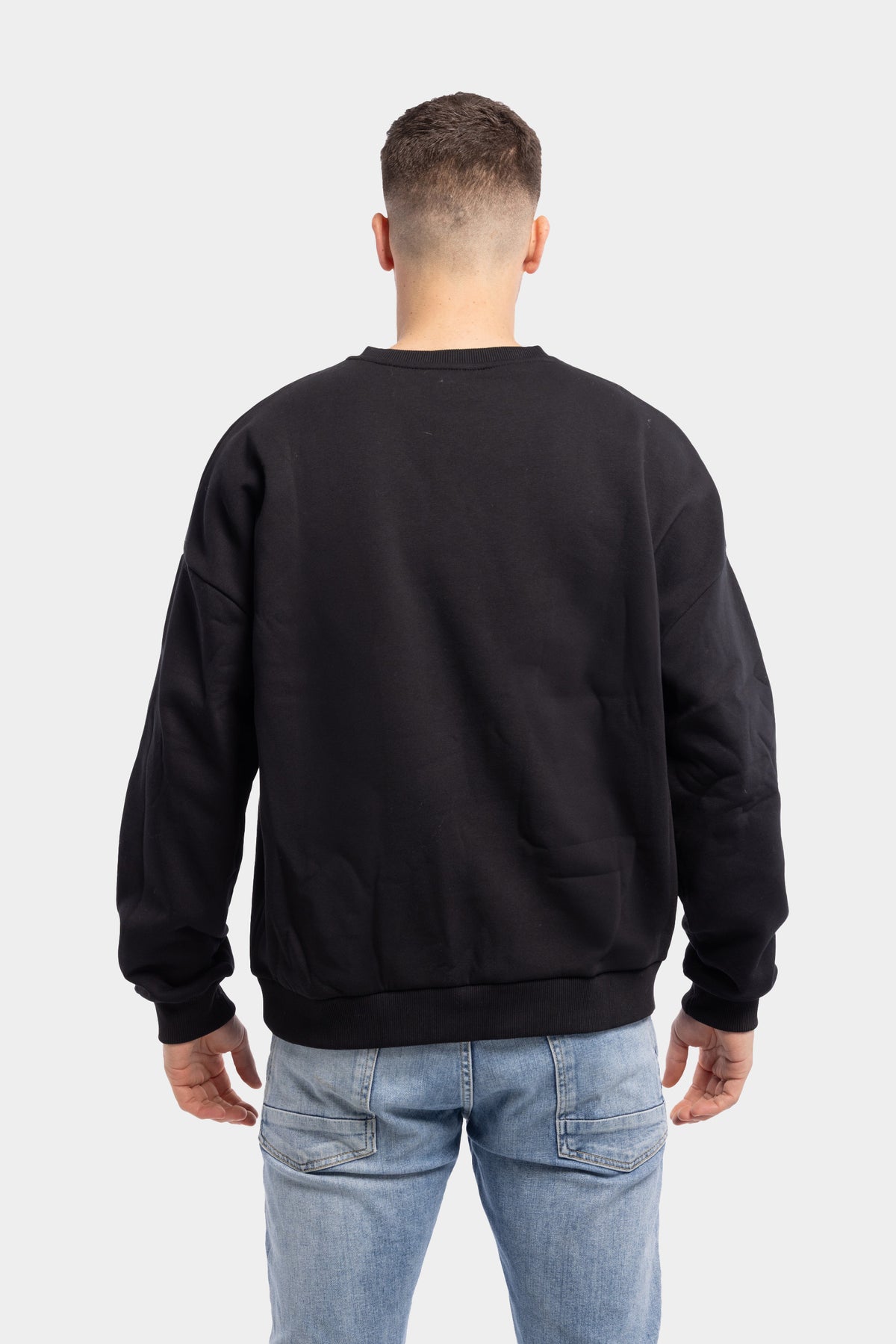 Comfy Crewneck Sweater Black